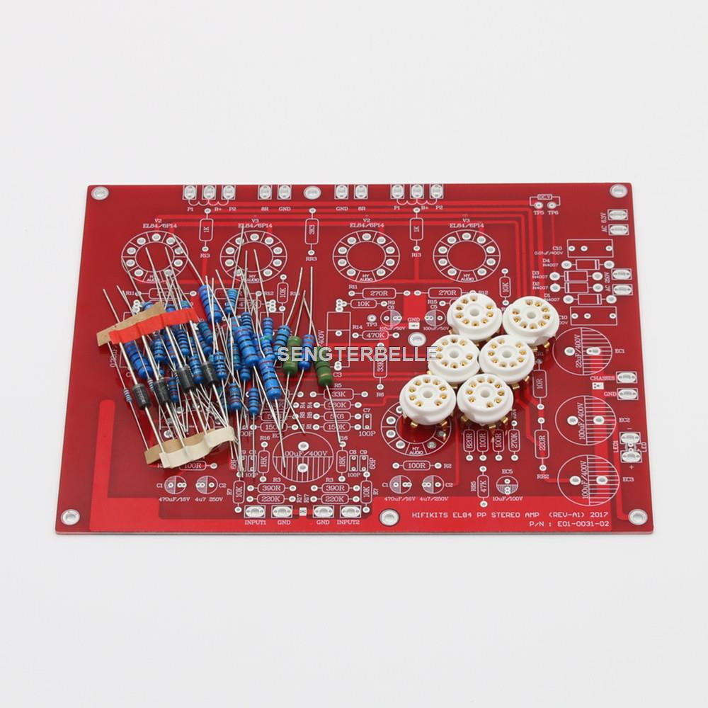 HiFi EL84 +ECF80 Stereo Push-P - Audio Amplifier Board recension och pris