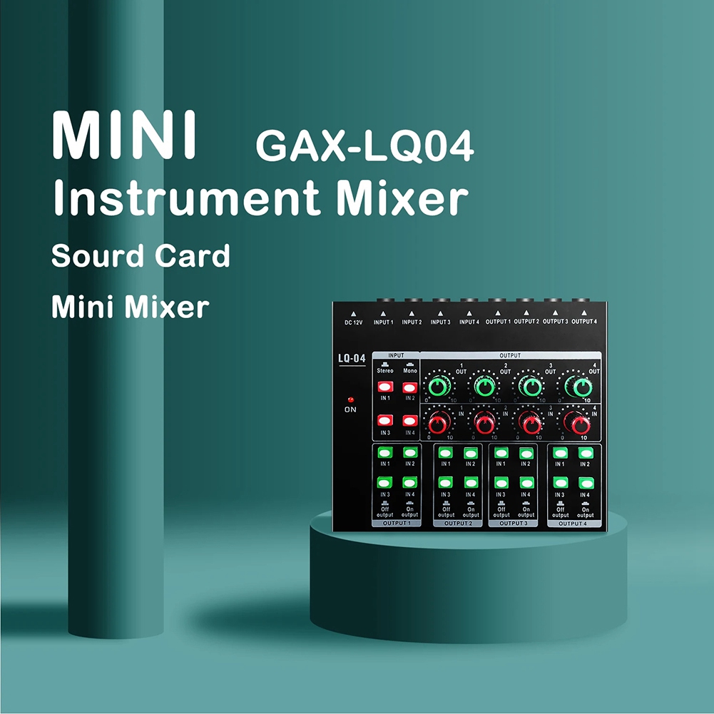 (MEOF] -LQ04 4-Channel Mixer 4 - Headphone Amplifier recension och pris