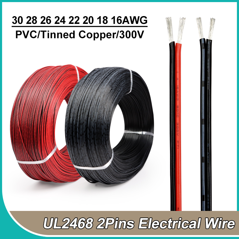 2 ~ 50m 2Pin Electrical Wires  - Audio Jumper Wire recension och pris