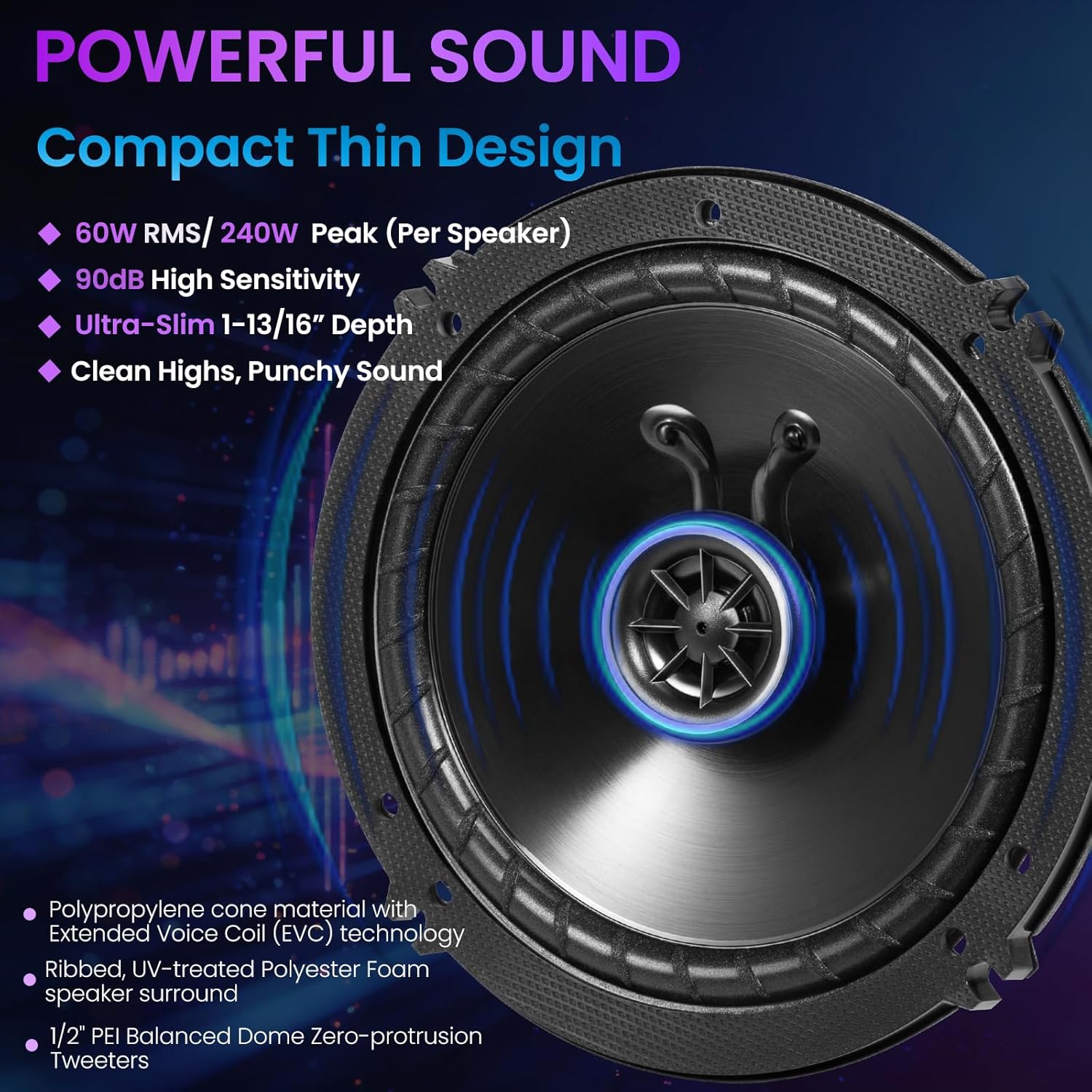 MX Front and Rear Door 6.5 Spe - Speaker Kit recension och pris