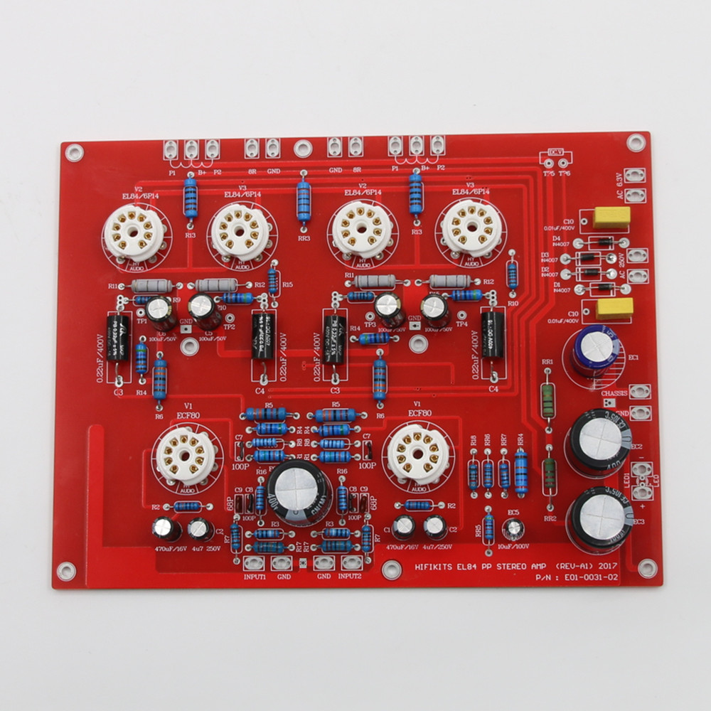 HiFi EL84+ECF80 Stereo Push Pu - Hifi Amplifier Board recension och pris