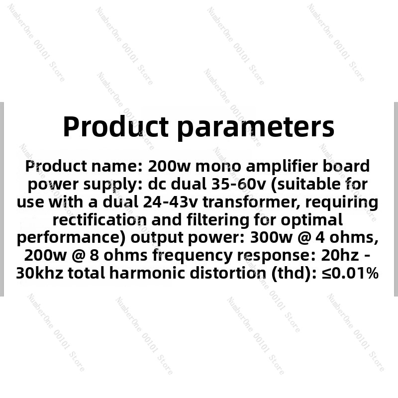 Upgraded 200W Mono HiFi Power  - Audio Amplifier Board recension och pris
