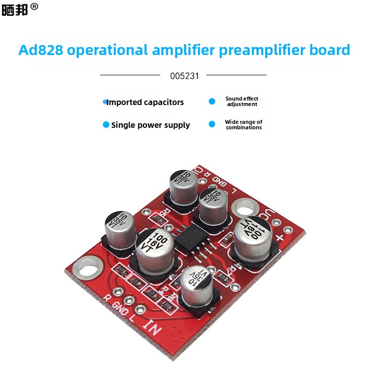 CHN 2027 Fever class AD828 op  - Audio Amplifier Board recension och pris