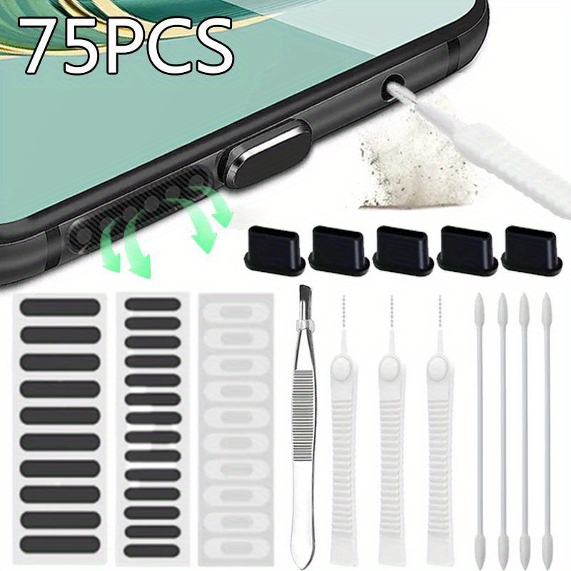 75pcs Phone Charging Port Clea - Speaker Terminal recension och pris