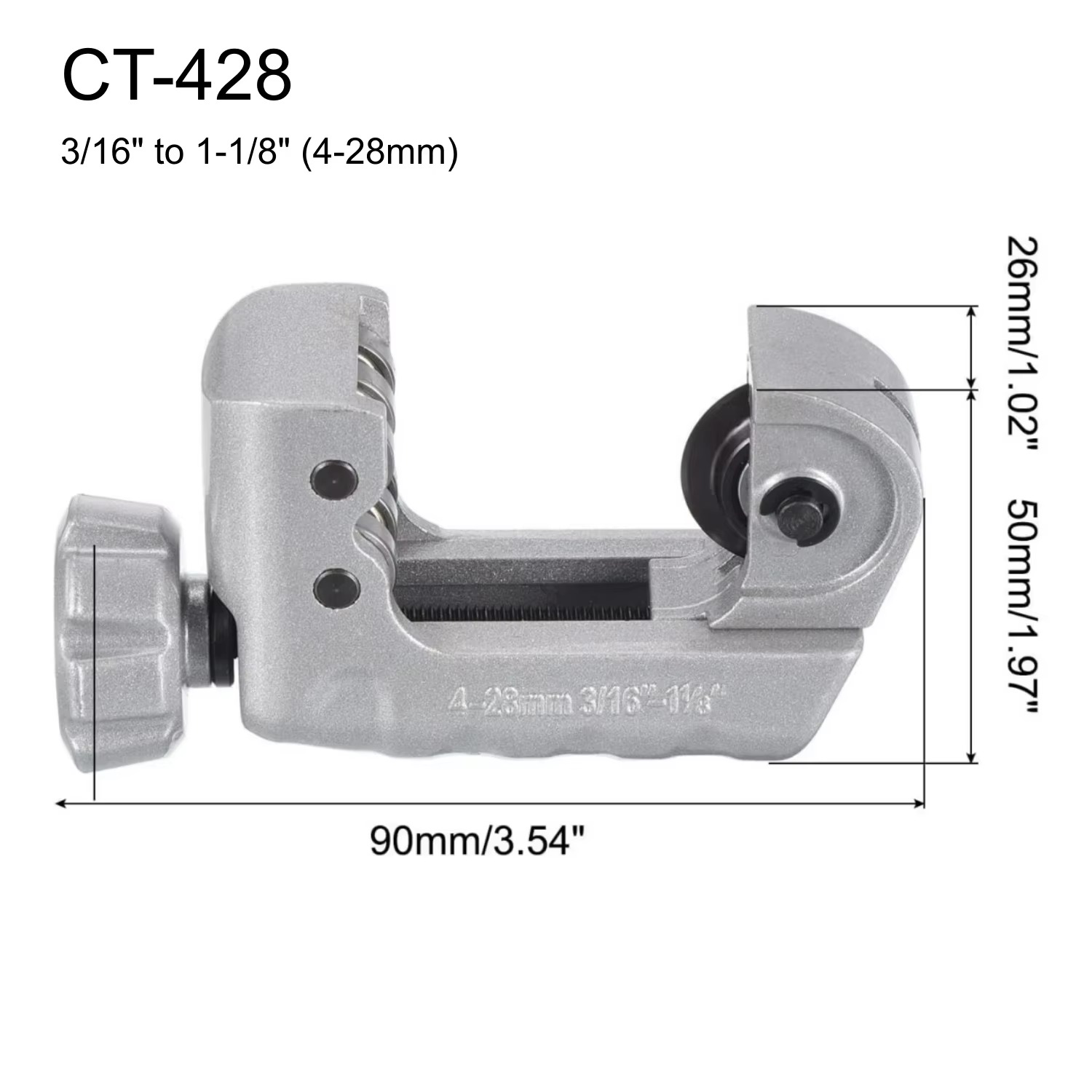 4-28MM Bearing Pipe Cutter Stu - Knob Aluminum recension och pris