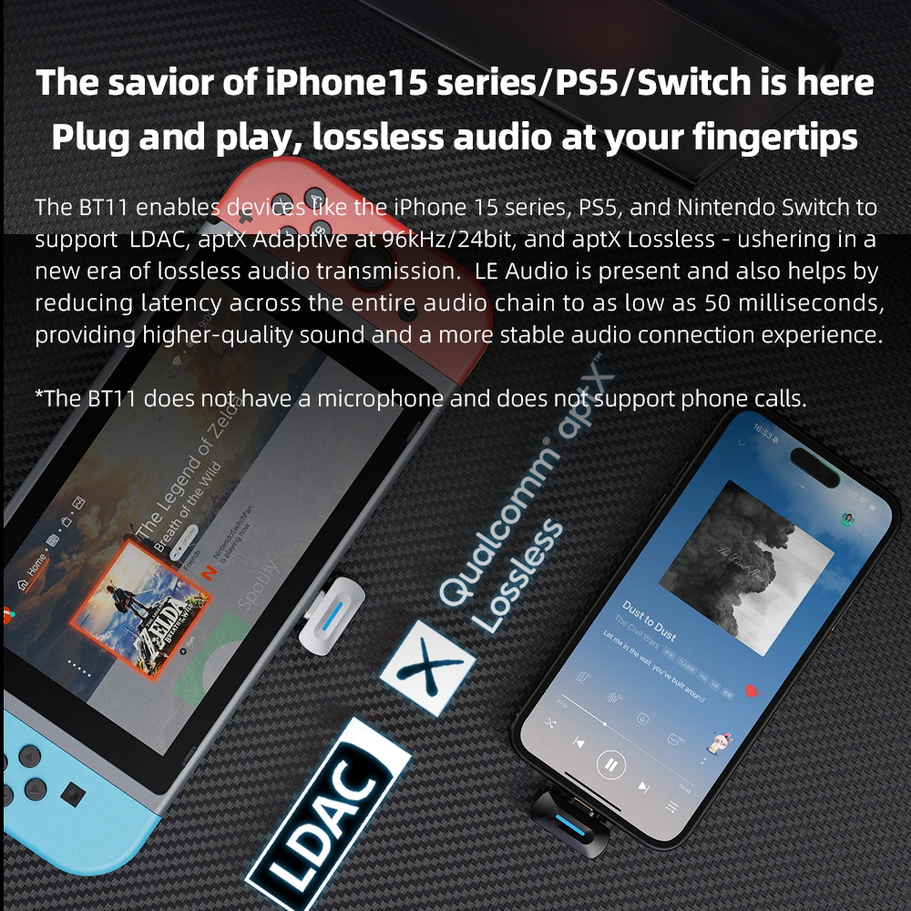FiiO BT11 LDAC transmitter Typ - Audio Dac recension och pris