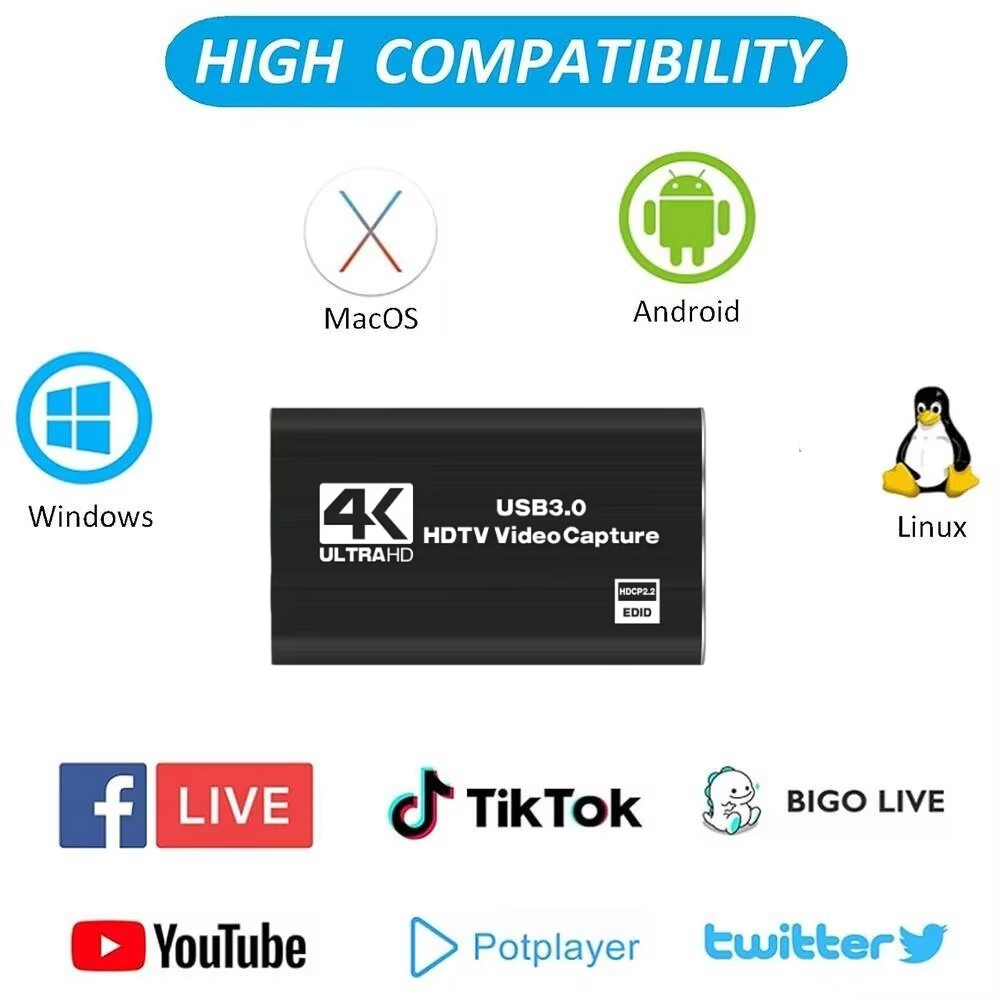 Roreta 4K USB 3.0 Video Captur - Usb Sound Card recension och pris