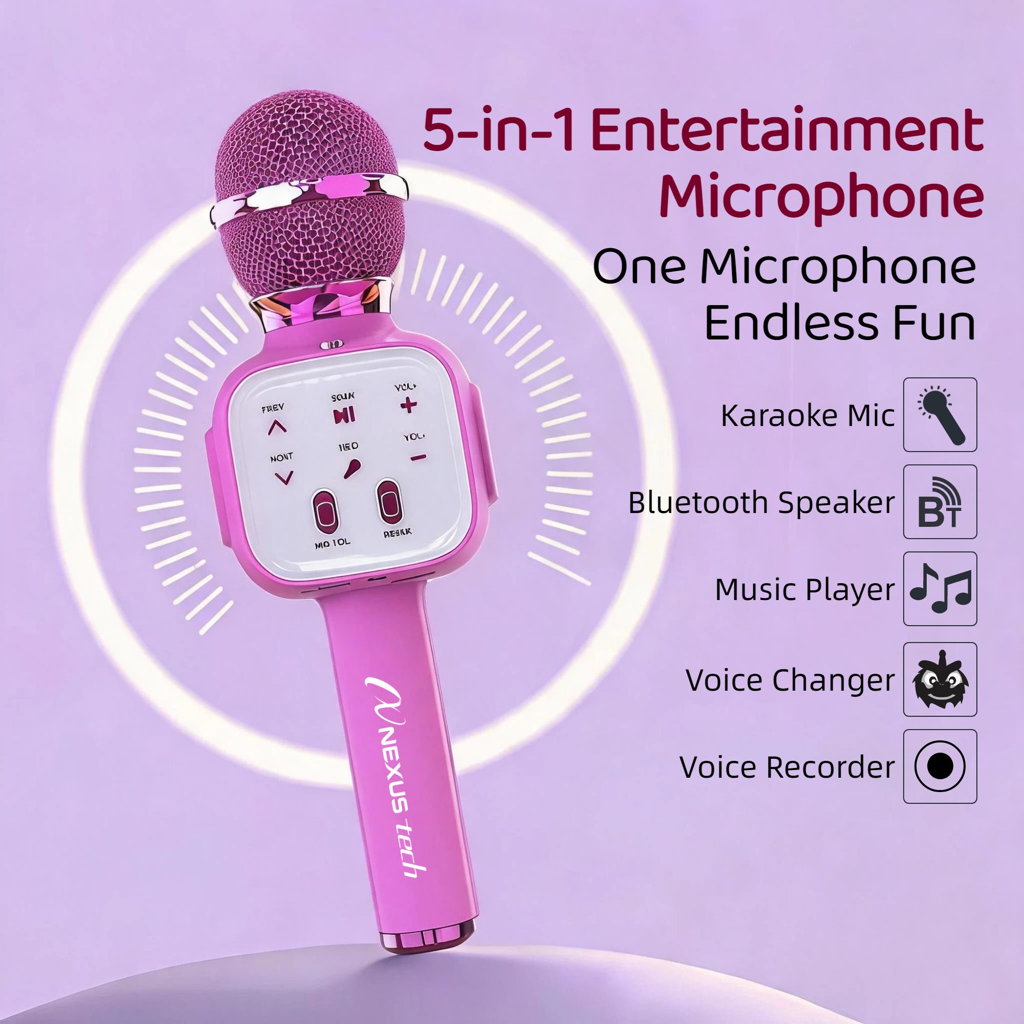Wireless Bluetooth 5.2 Karaoke - Speaker Kit recension och pris