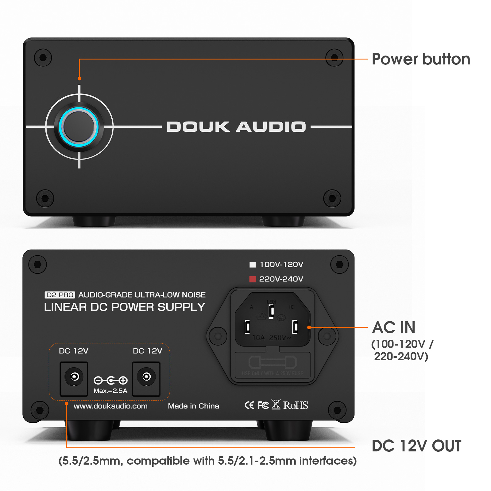 Douk Audio DC 12V 35W Regulate - Audio Dac recension och pris