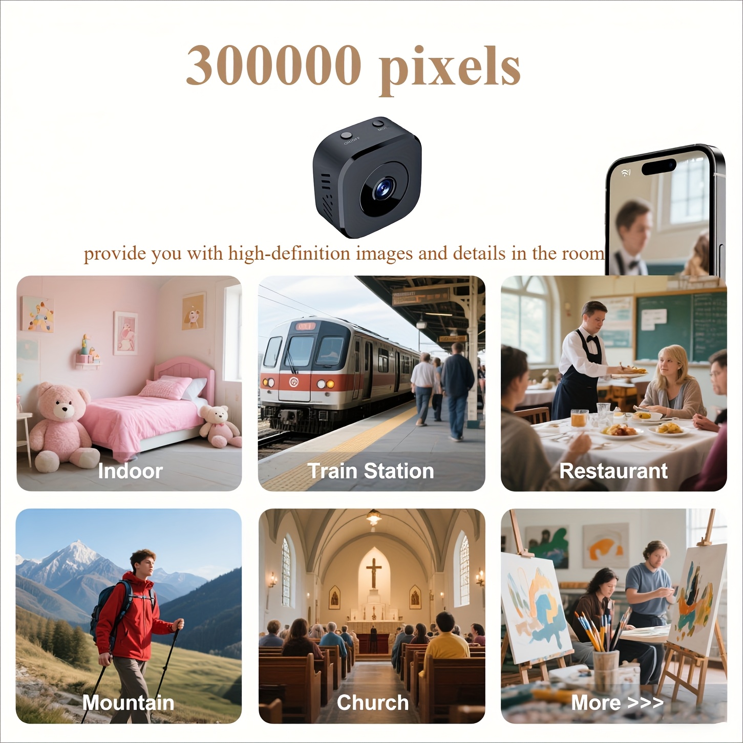 1080P HD Mini WiFi Camera Indo - Usb Sound Card recension och pris