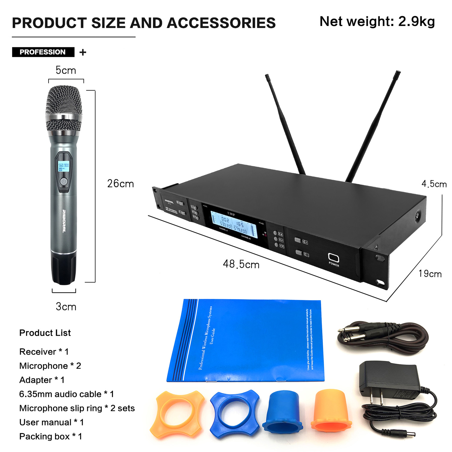 2026 RV-2 Professional FM Wire - Condenser Microphone Kit recension och pris