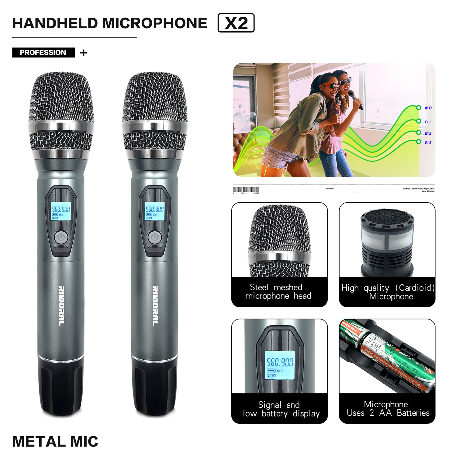 2026 RV-2 Professional FM Wire - Condenser Microphone Kit recension och pris