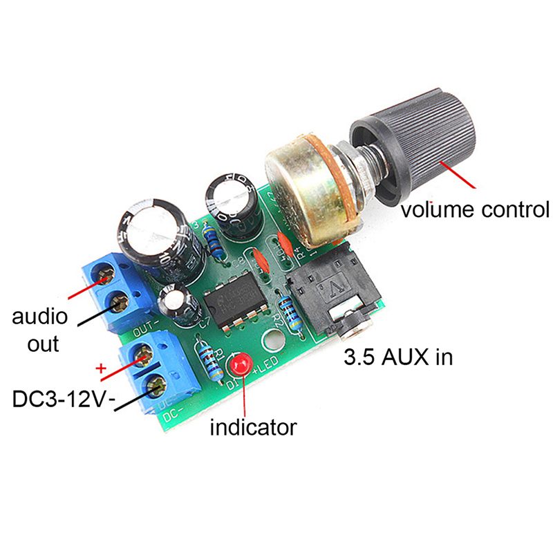 LM386 Audio Amplifier Board Mo - Volume Control Board recension och pris