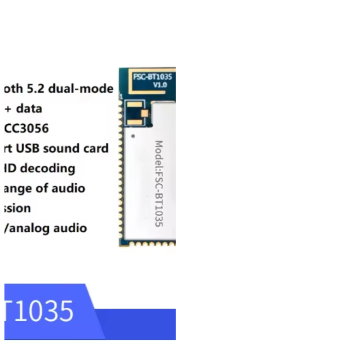 FSC-BT1035 module QCC3056 chip - Usb Sound Card recension och pris