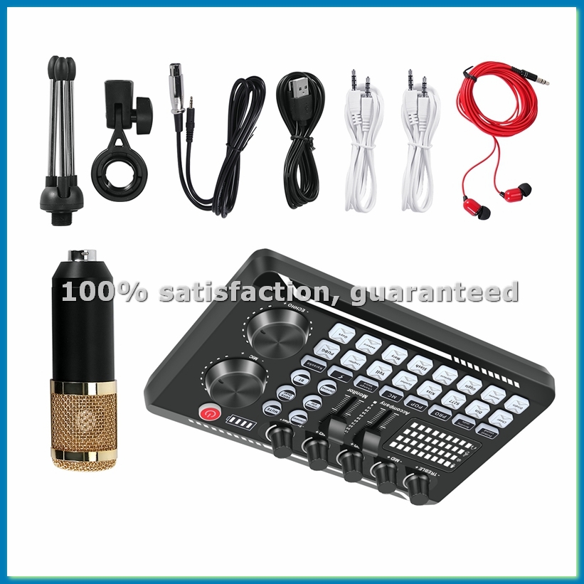 F998 Sound Card Kit,BM-800 Mic - Condenser Microphone Kit recension och pris