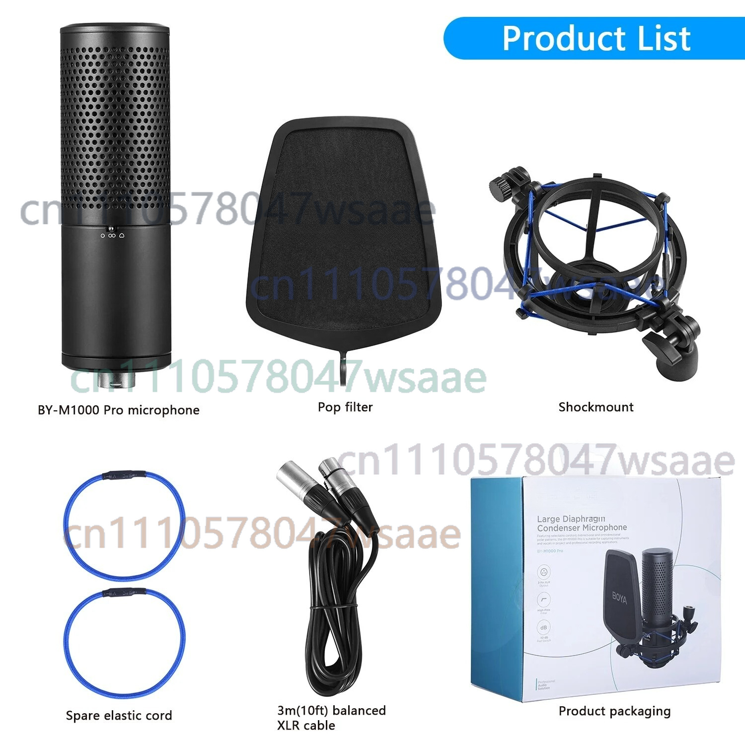 For BOYA BY-M1000 PRO Large Di - Condenser Microphone Kit recension och pris