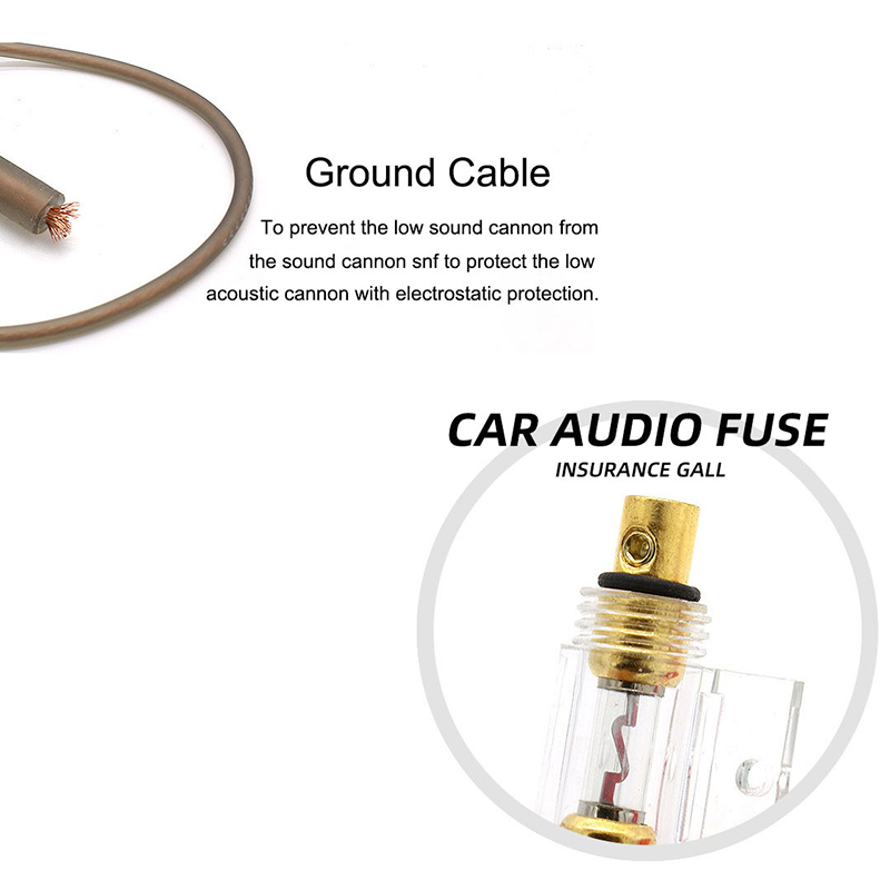 1200W Car Audio Wiring Kit 10G - Audio Jumper Wire recension och pris